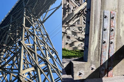 Caltrans mostró la situación actual de la estructura en el condado de Mendocino