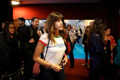 Calu Rivero al llegar a la inauguración del festival