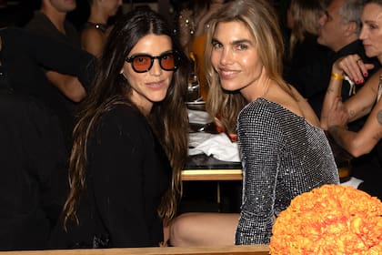 Calu Rivero y Delfina Blaquier se pusieron al día durante la comida