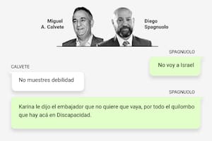 Nuevos chats entre Spagnuolo y Calvete revelan datos sobre un viaje frustrado a Israel