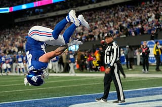 Cam Skattebo anota 3 veces y Jaxson Dart brilla en triunfo sorpresivo de Giants, 34-17 sobre Eagles