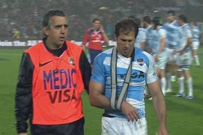 Camacho, el día de su lesión ante los All Blacks