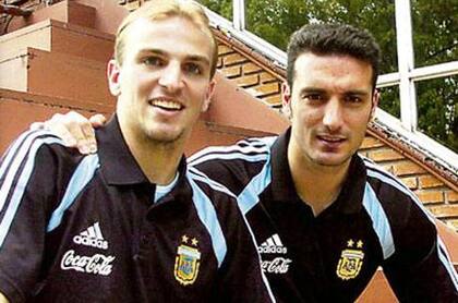 Cambiasso y Scaloni, dos de los elegidos por Pekerman para un partido especial; fueron campeones mundiales Sub 20 en Malasia 97