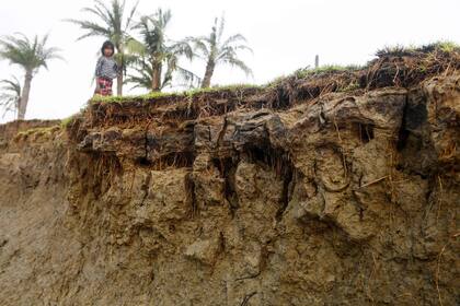 Ghoramara tiene ahora unos cuatro kilómetros cuadrados tras perder la mitad de su superficie en las últimas tres décadas por la crecida de las aguas