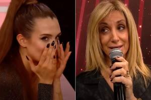 Cami Homs ayer cuando su madre hablaba en "Bailando 2023" y se mostraban sus videos de TikTok