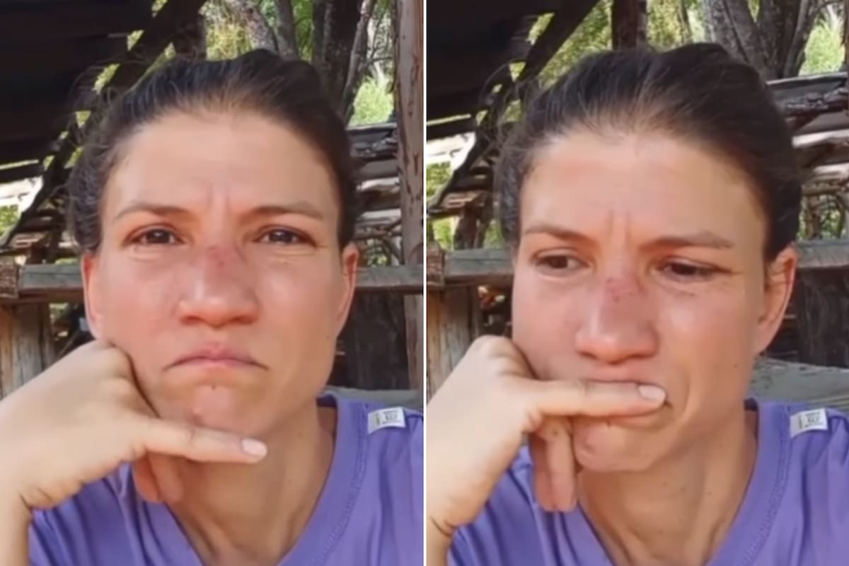 Camila Bordonaba falou entre lágrimas sobre os incêndios na Patagônia Camila Bordonaba falou entre lágrimas sobre os incêndios na Patagônia