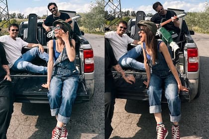 Camila Bordonaba, Benja Rojas y Felipe Colombo en el video que anunciaba la vuelta de Erreway