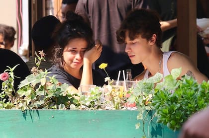 Camila Cabello llora desconsolada ante su novio, Shawn Mendes, en un restaurante de SoHo