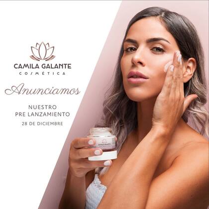 Camila Galante, la mujer de Leandro Paredes, tiene una empresa de cosméticos que bautizó con su nombre