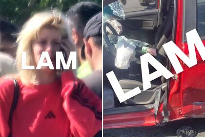 Camila Lattanzio debió ser trasladada de urgencia por el SAME tras el accidente