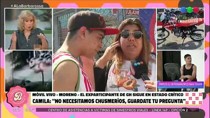 Camila Medina se resistió a contestarle la pregunta a Analía Franchín sobre Daniela Celis