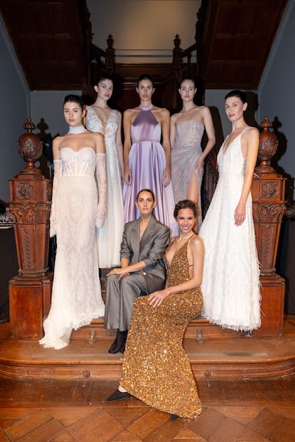 Camila Romano junto a Elina Costantini, creadora de la Semana de la Alta Costura