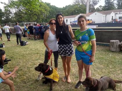 Camila y Lisboa en el entrenamiento