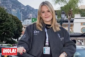 Brilló como copiloto de rally y un fanático muy especial llamó la atención de todos