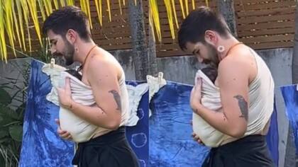 Camilo bailó con Índigo en brazos (Crédito: Captura de video Instagram/@evaluna)