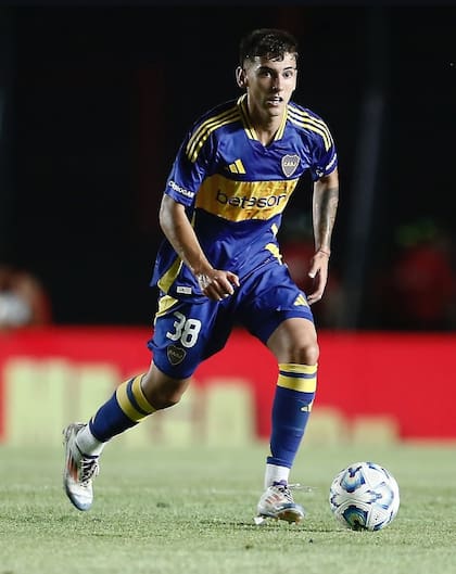 Camilo Rey Domenech, la joya de Boca que tuvo una actuación destacada en la victoria por Copa Argentina ante Argentino (MM).