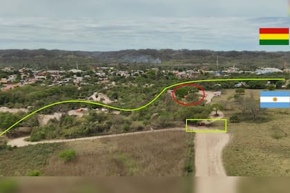 Camino fronterizo por el cual eran contrabandeados los granos