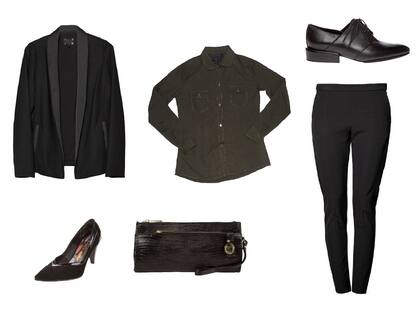 Camisa (Mal que te Pese, $399 ) Pantalón (Deleon, $990) Saco (them, $2700) Acordonados (Dubie, $2980) Sobre (Tessa, $530) Zapatos (Sofi Martiré)