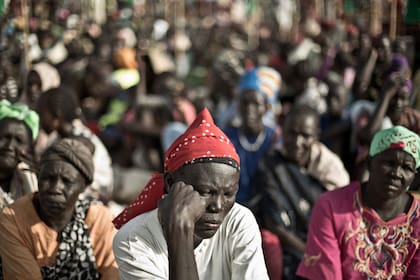 Campamento de desplazados en Sudán del Sur, uno de los países de acogida para desplazados sudaneses