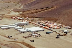 Campamento del proyecto Los Azules en San Juan