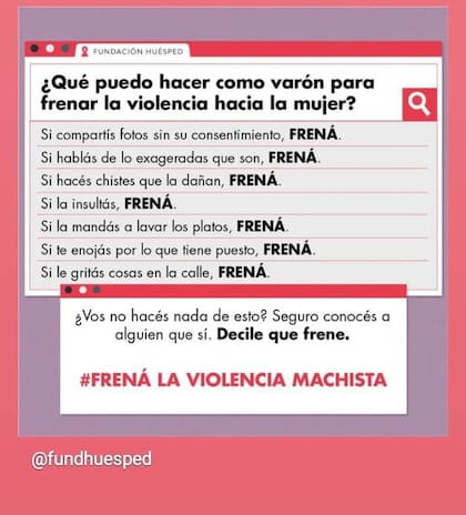 Campaña de Fundación Huésped contra la violencia machista
