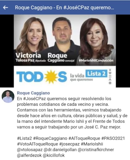 Campaña en el conurbano del Frente de Todos