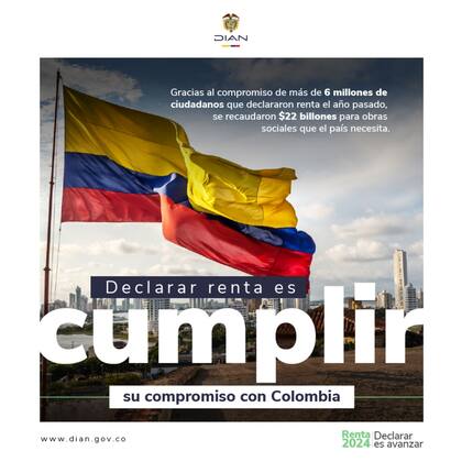 Campaña oficial por la declaración de renta para colombianos