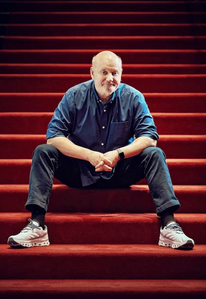 Campanella en el teatro Politeama, que él mismo levantó y al que volverá con una nueva obra de su autoría a comienzos del año que viene