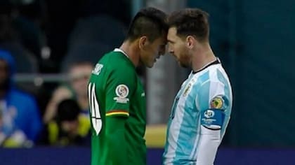 Campos y Messi, frente a frente, durante la última Copa Centenario, en los Estados Unidos