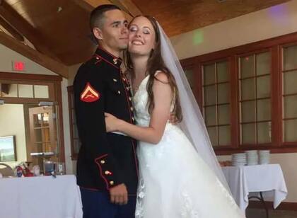 Cancel, el día de su boda con Brittany