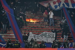 "Cancelado" partido de Libertadores entre Medellín y Flamengo por incidentes en la tribuna