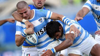 Tiempo de estreno en los Pumas, con apenas vestigios de su cabellera; "Erre" protagonizó 14 partidos en el seleccionado argentino de 15 y consiguió 4 tries.