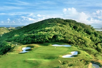 Canchas de golf en la exclusiva isla caribeña Mustique