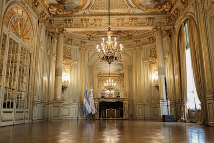 El interior del Palacio San Martín,
