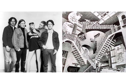 Teenage Fan Club y Relativity, de M. C. Escher