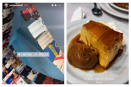 Cande Tinelli eligió una cantina del barrio porteño de Villa Crespo para ir a cenar tras su incidente doméstico