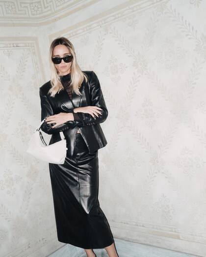 Candela también asistió a las presentaciones de Fendi, a Max Mara y de Albeta Ferretti