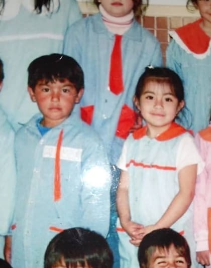 Candela y Mauro en sala de 4