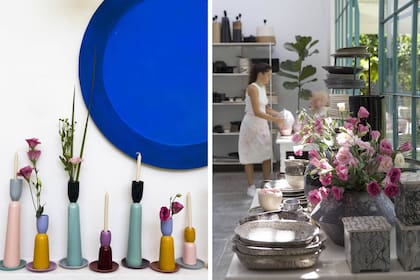 Candelabros de la serie 'Tótem'.