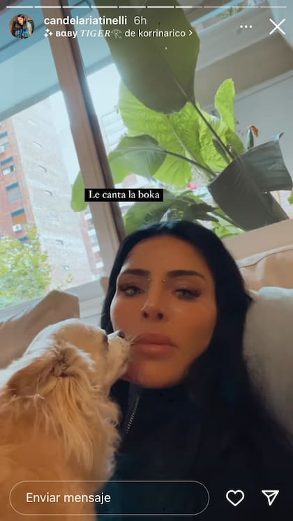 Candelaria Tinelli mostró su nuevo piercing