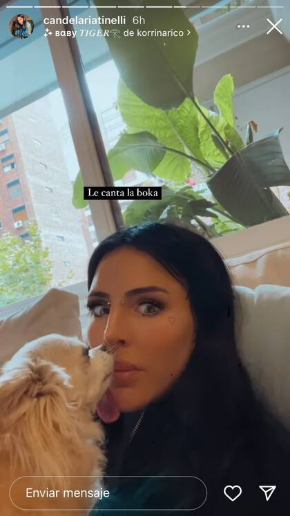 Candelaria Tinelli mostró su nuevo piercing