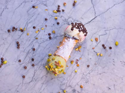 Cannoli con helador de Ciro