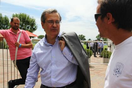 Cantero, en la presentación del Fútbol para Todos que no fue