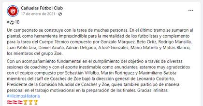 Cañuelas fue uno de los primeros clubes donde Leonardo Cositorto tuvo participación