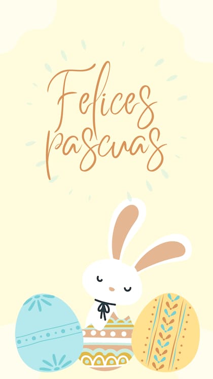 Canva ofrece plantillas gratuitas de imágenes y tarjetas de Pascuas que se pueden personalizar (Fuente: Canva)