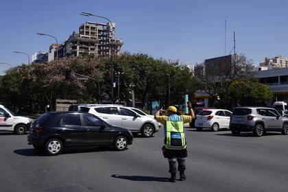 Caos de tránsito en la Avenida 9 de Julio