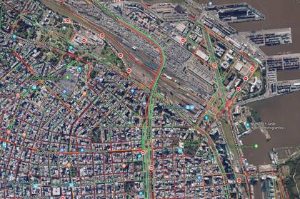 Caos de tránsito en la zona del escape de gas