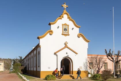 Capilla de la Escuela Agrotécnica Salesiana Don Bosco, ubicada en un predio de 478 hectáreas.