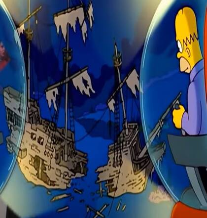 Capítulo de Los Simpson sobre la odisea de Homero en un submarino