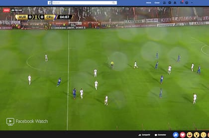 En Huracán 0 vs. Cruzeiro 1, Facebook debutó como transmisor exclusivo de un partido de un equipo argentino por Copa Libertadores.